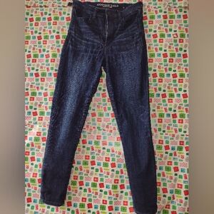 American Eagle Outfitters Women's Dark Blue Skinny Jeans
